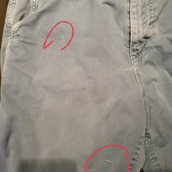 american eagle longer length flat front blue cotton shorts size 30 Inseam 11" - Picture 7 of 7